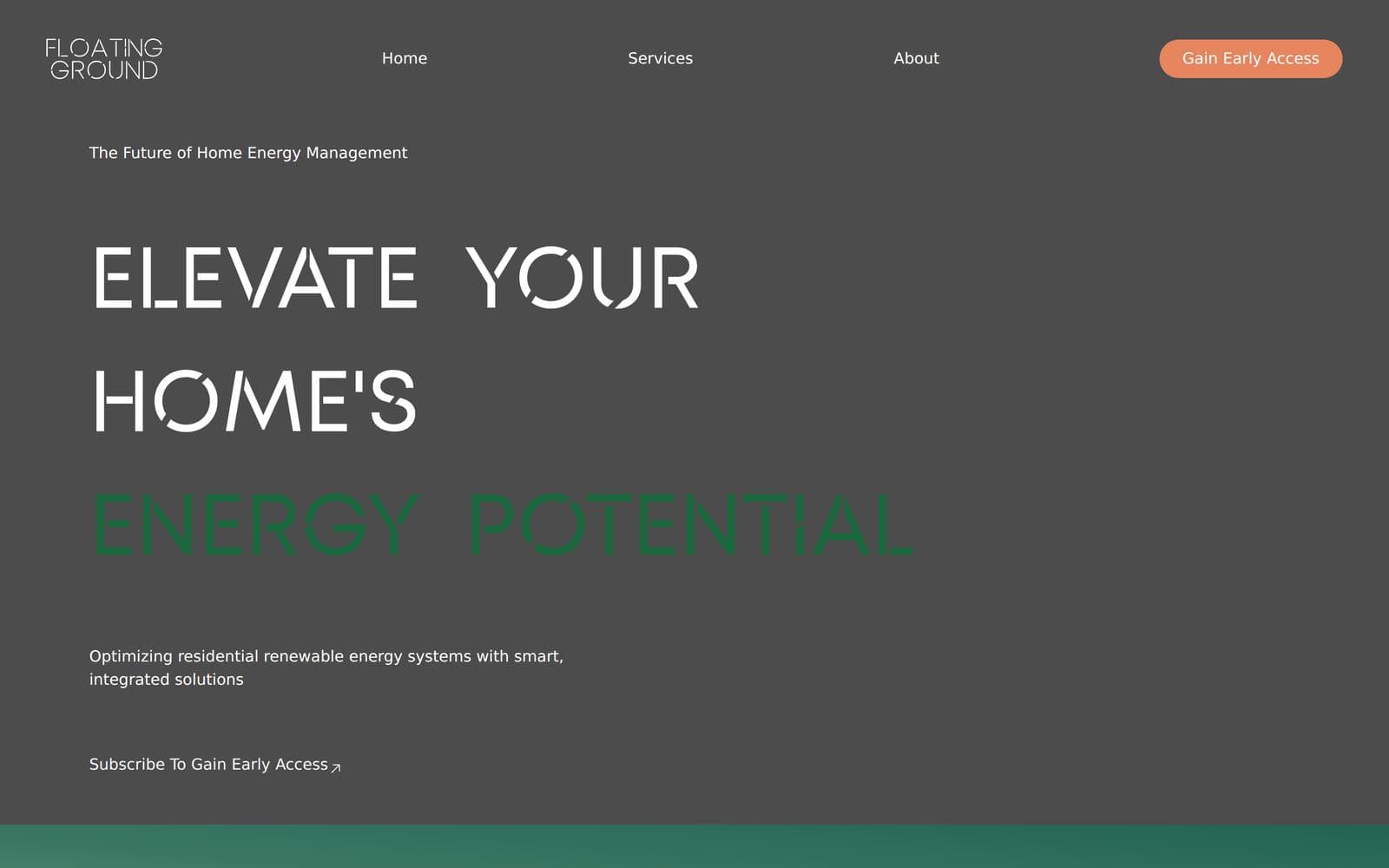 Floating Ground website