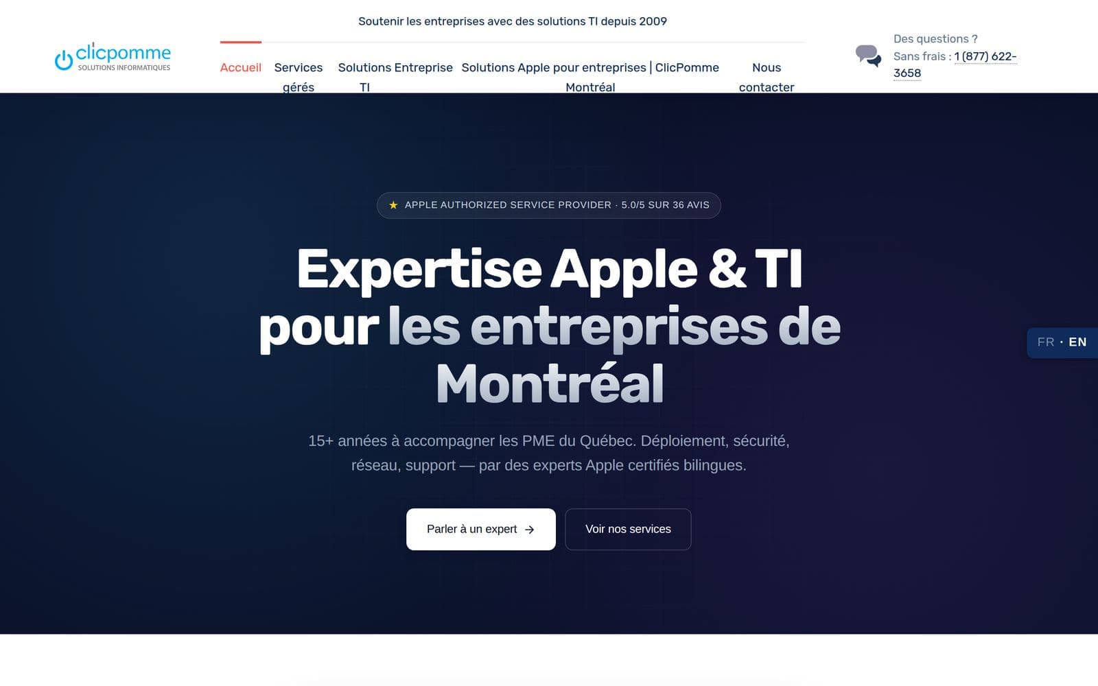 Clicpomme website